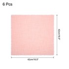 6pcs Cloth Napkins 16 5x16 5 Inches Cotton Linen Napkins With Fringe Pink