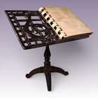 Vintage Brass Mini Music Stand Photo   Album Display With 9 Pages