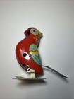 Vintage Wind-up Tin Litho Parrot Bird Toy Not Tested