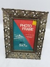 Vintage 1960s Filigree Picture Frame 5 x7  Hollywood Regency Gold Tone Metal