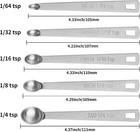 5pcs Small Measuring Spoons Set - Stainless Steel Tiny Measuring Spoons