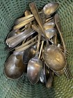 Vintage Silver Plate Flatware Resellers Paradise 40  Piece Lot   3296