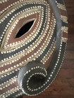 African Round Wood Mask 15   x14    Painted Dot Pattern Wall Hanging Tribal Decor