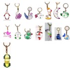 Wholesale Lot Of 12 24--parrot Design Crystal Look Plastic Key Ring