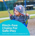  new  Jungle Gym Kingdom Full Bucket Swing Toddler Blue