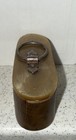 Antique Style Oak And Horn Miniature Snuff Box