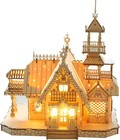 3d Wooden Puzzles For Adults 267pcs Vintage Led Light Villa Diy Wooden Assembly