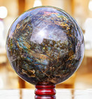 200mm Flashy Labradorite Sphere Crystal Healing Gemstone Chakra Balancing Ball