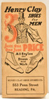 1920s Henry Clay Shoe Store Notepad 553 Penn Street Reading Pennsylvania