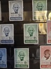India 1948 3 Sets 4 Stamps Mahatma Gandhi Death Anniversary Forgery    