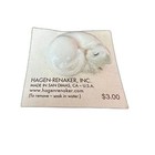Old Hagen Renaker Sleeping White Cat Curled Up Kitten Cat Vintage