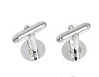1 Pair  2 Pcs  Of Cufflinks Silver Color Cuff Link Blanks Findings 12mm X 17mm