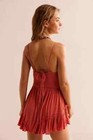 Free People Brielle Romper M 8 Women s Casual Sleeveless Ruffled One-piece 42658