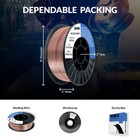  2 X 10-lb Spools  Er70s-6  035   0 9 Mm  Mild Steel Mig Welding Wire