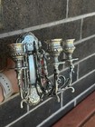 Vintage French Regency Silver Plate Wall Candelabra 3-light