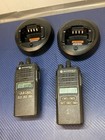 Pair Of Motorola Cp185 Two Way Radios Uhf 435-480mhz 16ch - Read  