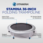 Stamina Products 36 Inch Folding Quiet   Safe Trampoline For Cardio  open Box 