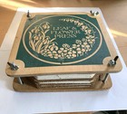 Vintage Sunstone Flower   Leaf Press W  Cardboard And Blotter Paper
