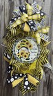 Hello Sunshine Bee Gnome Swag Wreath Mesh Wreath Door Decoration Seasonal