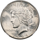 1924-s Peace Us Silver Dollar - 90  San Francisco Minted