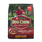2 Bag Purina Dog Chow Complete Adult Dry Dog Food  Kibble Beef Flavor  44 Lb Bag