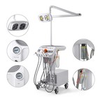 Portable Dental Unit With Air Compressor Scaler Curing Light suction Unit System