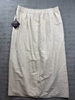Ava   Viv Skirt Womens Xxl Tan Faux Button Front Maxi Elastic Waist
