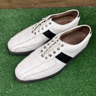 Footjoy Icon 52070 White Leather Golf Shoes Lace-up  Spiked Cleats Men   s 8 5m