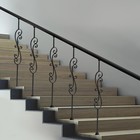 Satin Black Iron 5-piece Set Balusters Iron Spndles For Indoor Stairs And Balcon