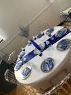 6 Pk Cobalt Blue Wine Bottles For Wine Bottle Holder Tree Garden Art Yard Decor