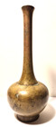Antique Japanese Bronze Long Neck Patinated Vase