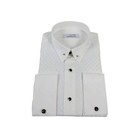 Men Ceremonia Formal Tux Cotton Shirt Slim Fit Turkey  jd 13 White Collar Bar