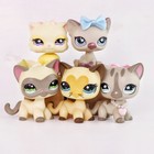 Little Pet Shop  Shorthair Cat Lps Toy Figure Collectible Lps Cat For Kid Gift
