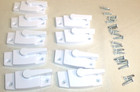 Lot Of 9 White Composite Sweep Latch Cam Sash Window Lock 2  Center With Screws