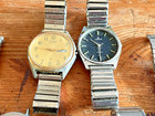 Vintage Watch Lot Parts Or Repair Sharp Citizen Faces Bands
