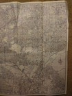 Vintage Large Foldout Map Of Los Angeles   Vicinity Issued By Mobilgas