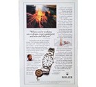 Vintage Rolex Oyster Perpetual Date Chrono Original 1995 Print Ad Deco Watch Art