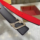Nwt Christian Louboutin Leather Belt Ricky Signature Logo Buckle