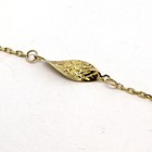 10k Yellow Gold Delicate Cable Link 10   Ankle Bracelet
