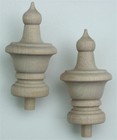 Wood Finial Turning Pack Of  2    Size  3  High