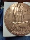 Ww1 Death Plaque Penny   Memorial Plaque  John Allen
