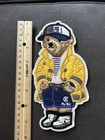 Polo Ralph Lauren 7 5   x 3 8   yellow Rl-93 Bear Embroidered Patches