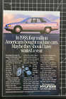 Hyundai Sonata 1990 Best Value Mid Sized Car Vintage Print Ad 1989