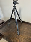 Manfrotto 055 Aluminum 3-section Tripod With Horizontal Column Made In Italy