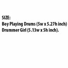 Drummer Silhouette Music Decal Sticker For Wondow Wall Door Auto Macbook Laptop