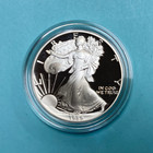 1989 S 1oz Us American Silver Eagle  1 Dollar Proof Bullion Original Box  coa
