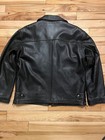 Hunting Horse Italian Style Men s Black Genuine Horsehide Leather Jacket Coat S