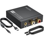 192khz Digital To Analog Audio Converter Dac Optical L r Rca 3 5mm Adapter For H