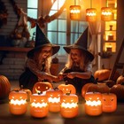 Everbrite 3pcs Led Halloween Pumpkin Lantern Collapsible Jack O Lantern Pumpkins
