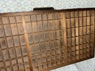 Vintage 1932 Hamilton Letterpress Printer Drawer tray shadow Box 32 5x17x1 5 In 